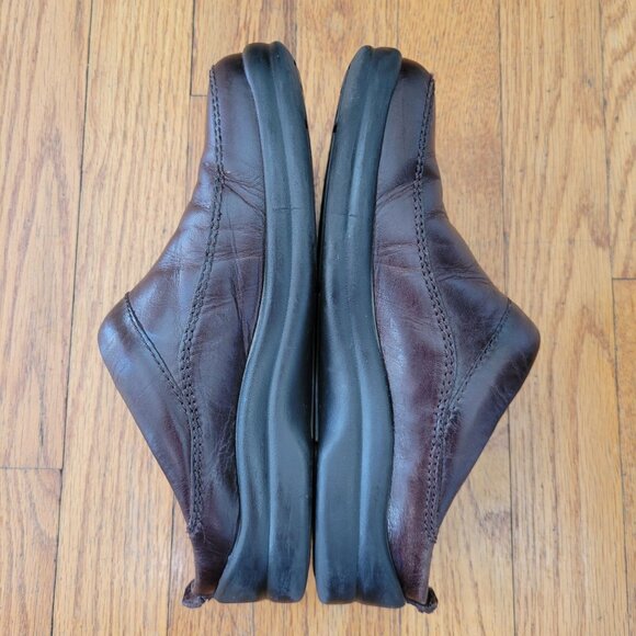 Footprints Birkenstock ALTON ASHBY Brown Leather 36 Mules Clogs 5 5.5 - Picture 5 of 8